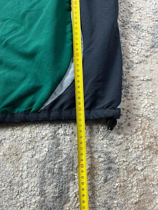 Vintage Retro anos 90 adidas Windbreaker Verde Cinza Jaqueta com Zíper Tamanho G – photo 12
